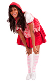 White and Light Pink Argyle Knee Socks