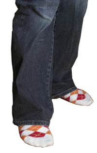 knee socks with jeans