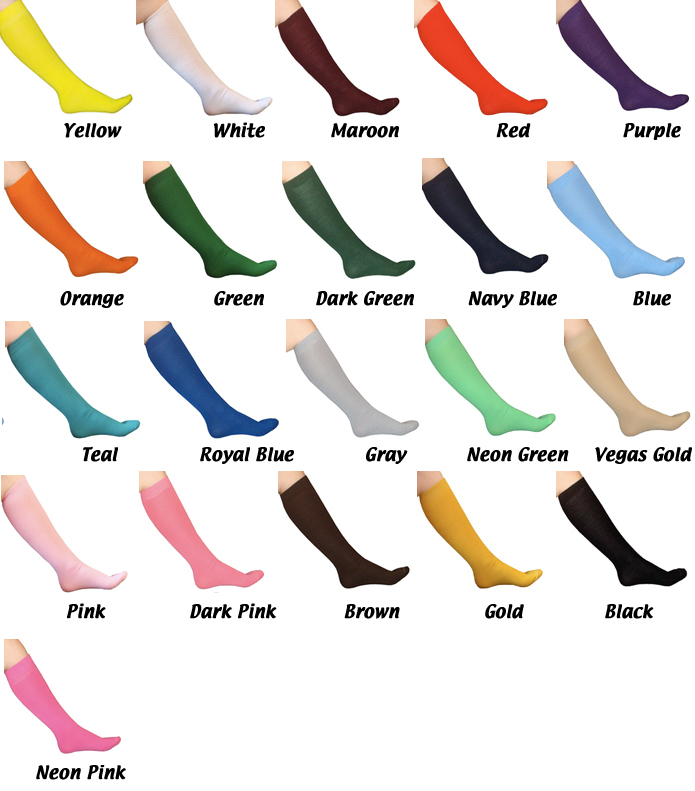 Custom Knee Highs - Free Shipping - Made in the USA